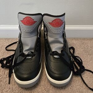 Brand New Air Jordan 2 Retro's, Black and Cement, 8.5
